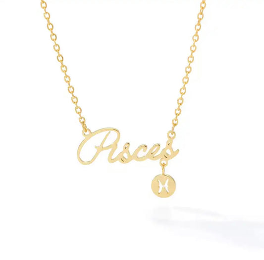 Horoscope Zodiac Sign Necklace "Pisces"