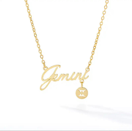 Horoscope Zodiac Sign Necklace "Gemini"