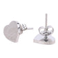 Luxury Heart Stud Earrings (Silver)